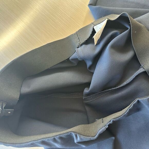 Theory navy blue elastic waist pants in size 8 - Picture 6 of 11